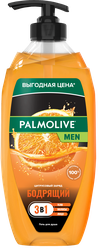 ГельдлядушамужскойPALMOLIVEMenЦитрусовыйзарядБодрящий2в1,750мл