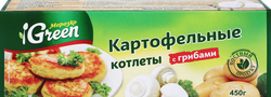 КотлетыкартофельныеМОРОЗКОGREENсгрибами,450г