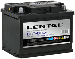 АккумуляторнаябатареяLENTEL6СТ-60L+прямая