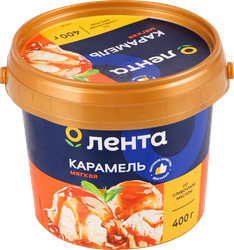 ПродуктмолокосодержащийЛЕНТАМягкаякарамель5%беззмж,400г