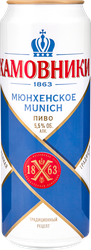 ПивосветлоеХАМОВНИКИМюнхенскоефильтрованноепастеризованное5,5%,0.45л