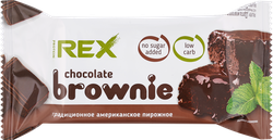 ПирожноепротеиновоеPROTEINREXBrownie,классическое,50г