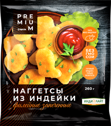 НаггетсыЛЕНТАPREMIUMФилейные,изиндейки,запеченные,260г