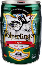 ПивосветлоеWOLPERTINGERLagerфильтрованноепастеризованное4,9%,5л