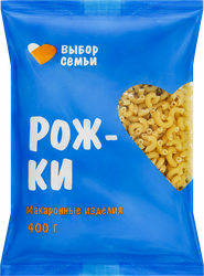 МакароныВЫБОРСЕМЬИРожкигруппаВ,400г