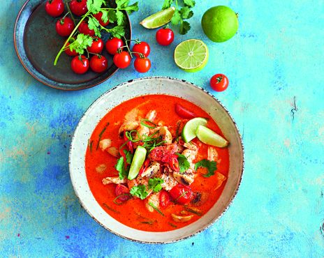 Том ям с курицей и креветками фото к рецепту