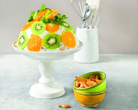 Фруктовый десерт с крекерами фото к рецепту