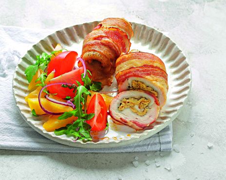 Куриные рулетики с&nbsp;сыром фото к рецепту