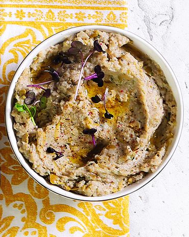Хумус из зеленой гречки с оливками фото к рецепту