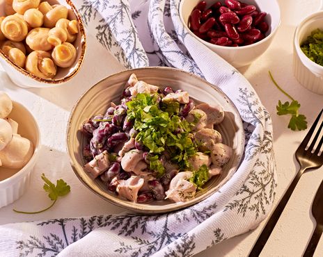 Баварский салат с копченой курицей фото к рецепту