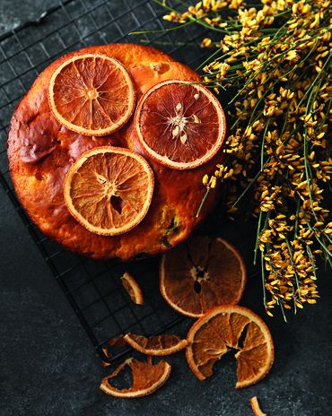 Кулич бездрожжевой с апельсиновой цедрой и цукатами фото к рецепту