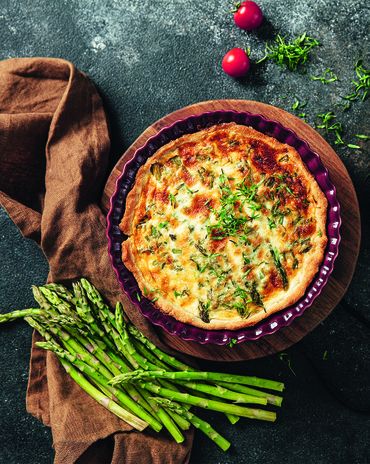 Киш со&nbsp;спаржей фото к рецепту