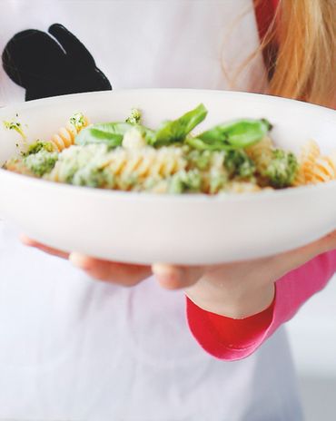 Паста с песто из мяты и хлебных крошек фото к рецепту