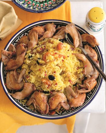 Персидский плов с перепелками и сухофруктами фото к рецепту