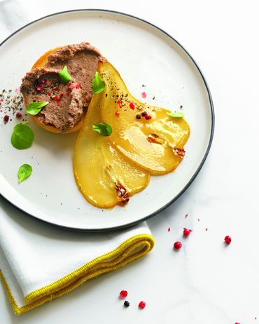 Паштет из куриной печенки с грушей фото к рецепту