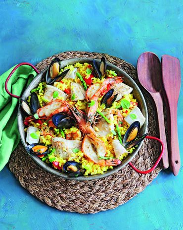 Паэлья с морепродуктами фото к рецепту