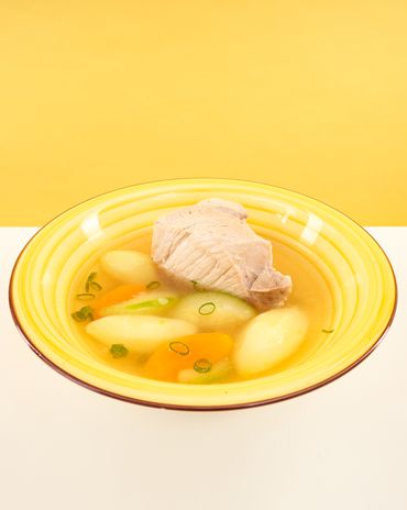 Потофё из&nbsp;свинины с&nbsp;овощами фото к рецепту
