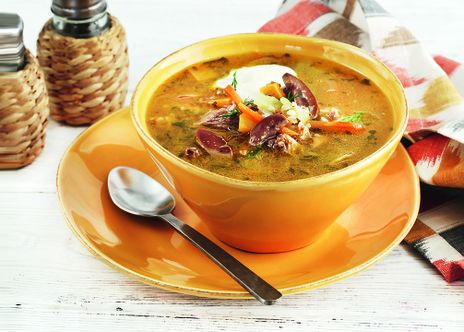 Рассольник постный с грибами фото к рецепту