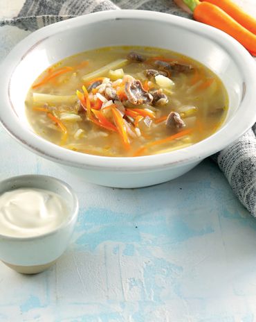 Рассольник с куриными потрошками фото к рецепту