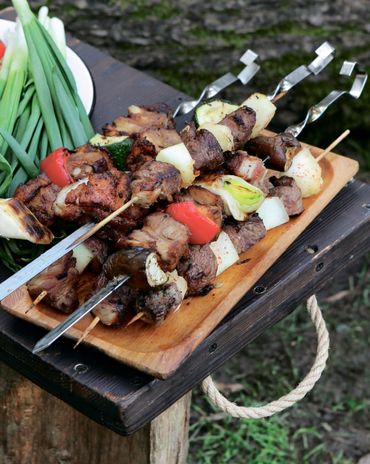 Шашлык из свиной грудинки фото к рецепту