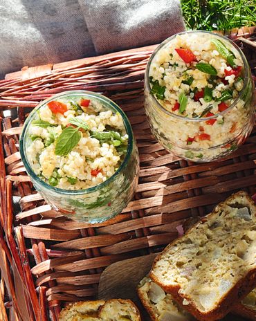 Табуле из булгура с овощами и кинзой фото к рецепту