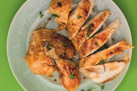 Запеченная курица с маслом и терияки фото к рецепту