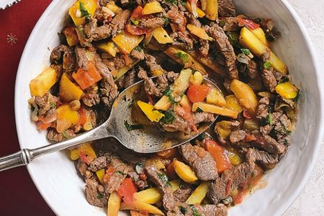 Азу из говядины со сладким перцем фото к рецепту