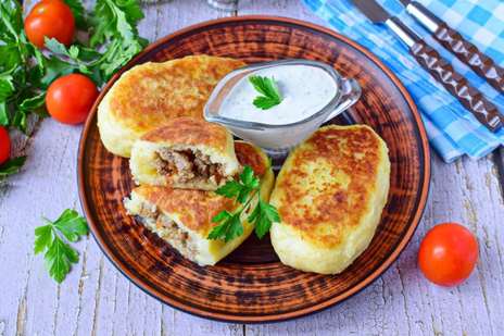Картофельные зразы с фаршем фото к рецепту