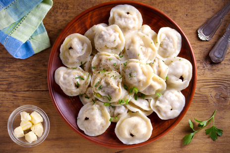 Пельмени с курицей фото к рецепту