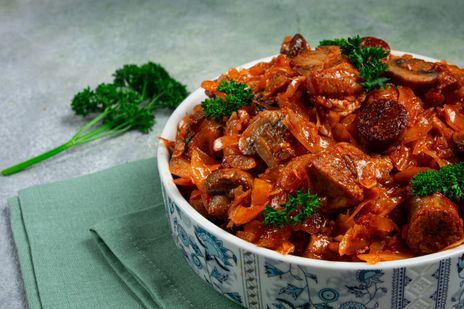 Бигус из свежей капусты с мясом фото к рецепту