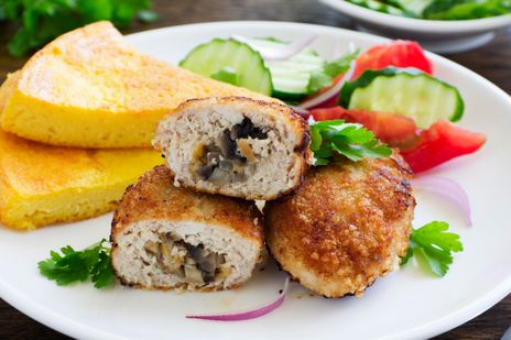 Зразы мясные с грибами фото к рецепту