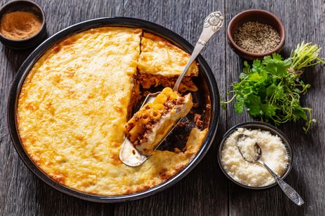 Запеканка с макаронами и фаршем фото к рецепту