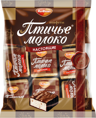 Конфеты РОТ ФРОНТ Птичье молоко сливочно-ванильные, 225г по цене 131.99 ...