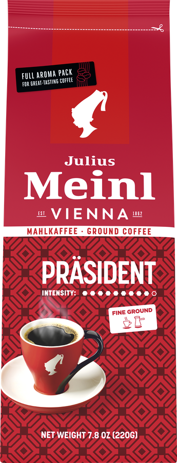 Кофе молотый JULIUS MEINL Prasident натуральный жареный, 220г