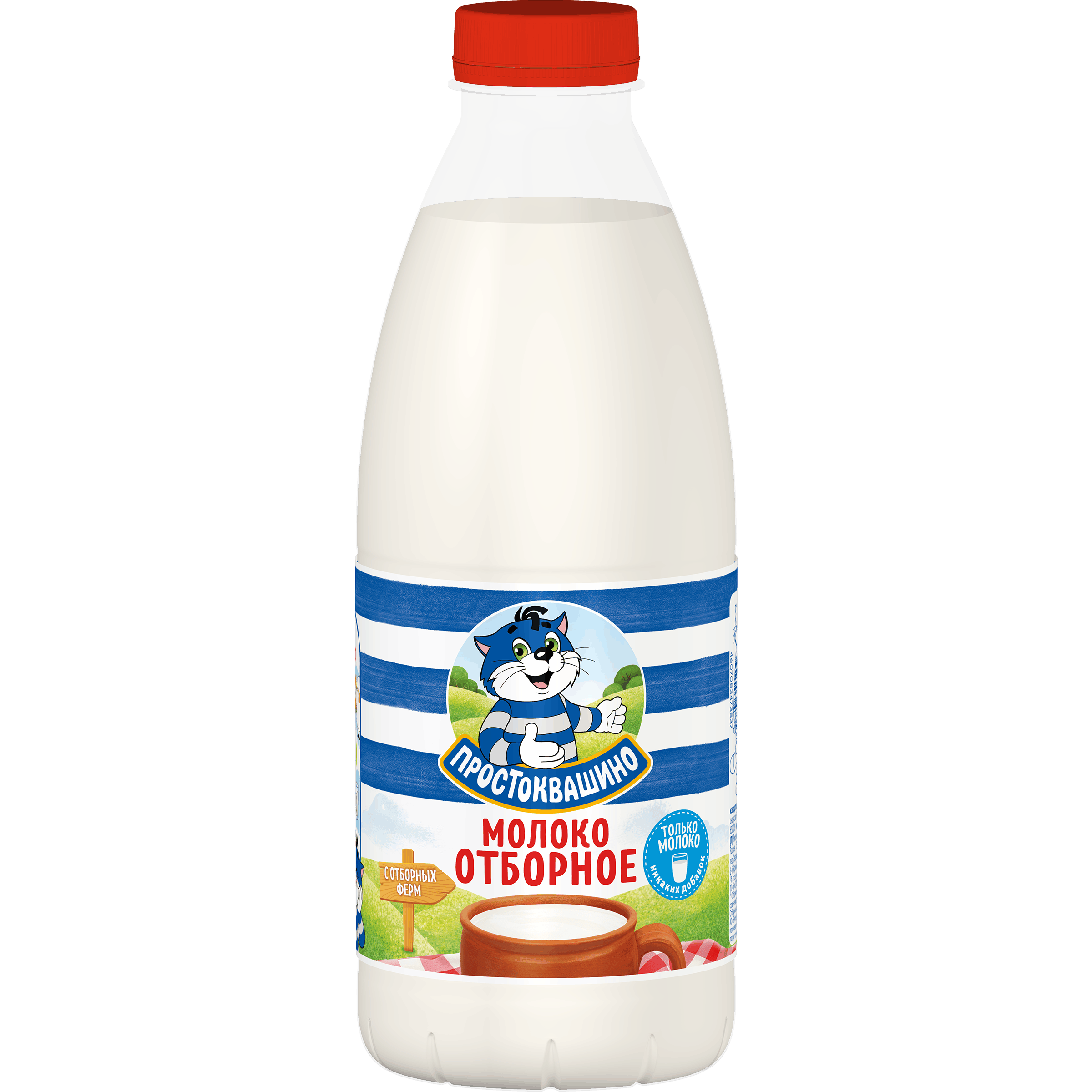 Изображение товара Молоко пастеризованное ПРОСТОКВАШИНО отборное 3, 4-4, 5% 930мл