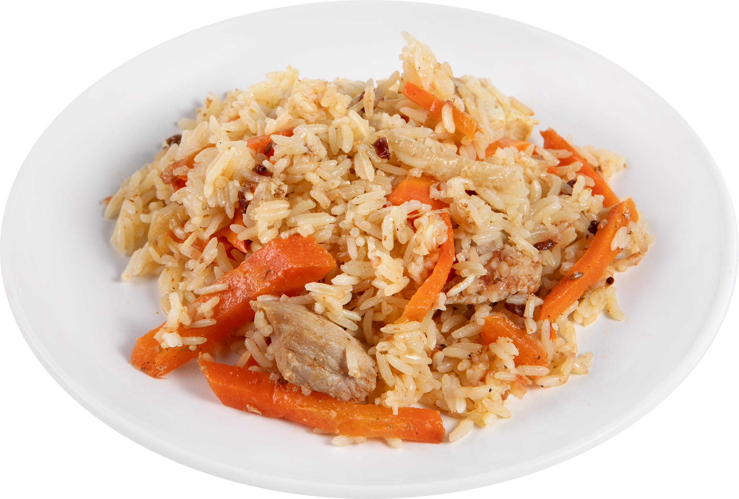 Изображение товара Плов из свинины ЛЕНТА FRESH, готовое блюдо, 494.99 рублей