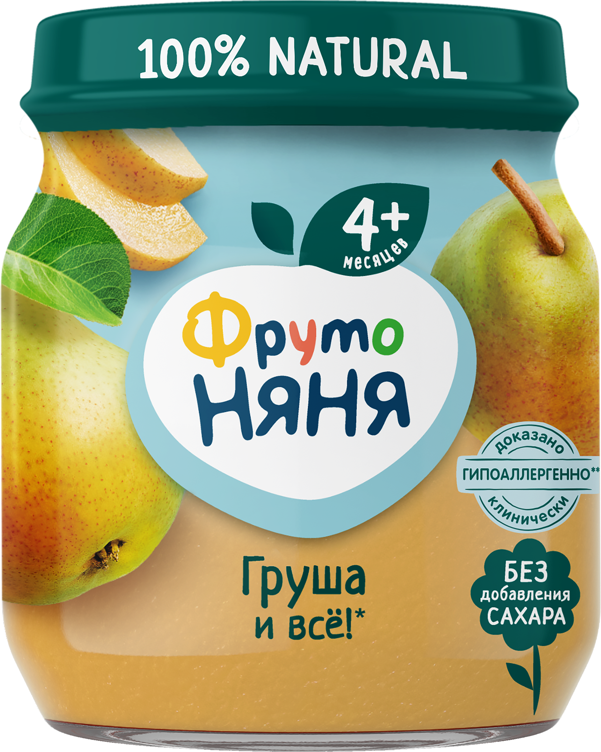 Изображение товара Пюре фруктовое ФРУТОНЯНЯ Груша, с 4 месяцев, 100г