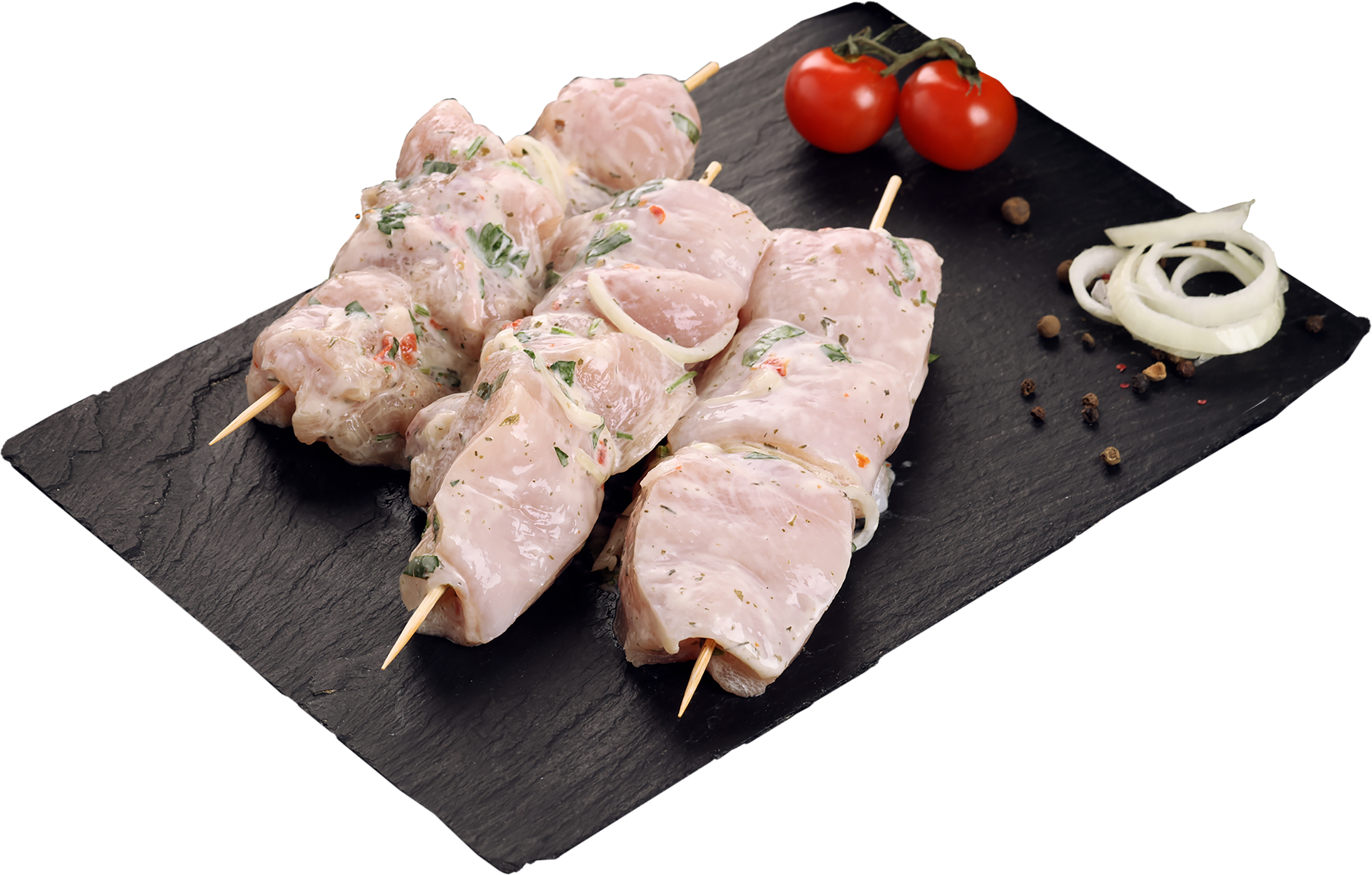 Изображение товара Шашлык из филе куриной грудки ЛЕНТА FRESH Деликатесный, готовый к приготовлению