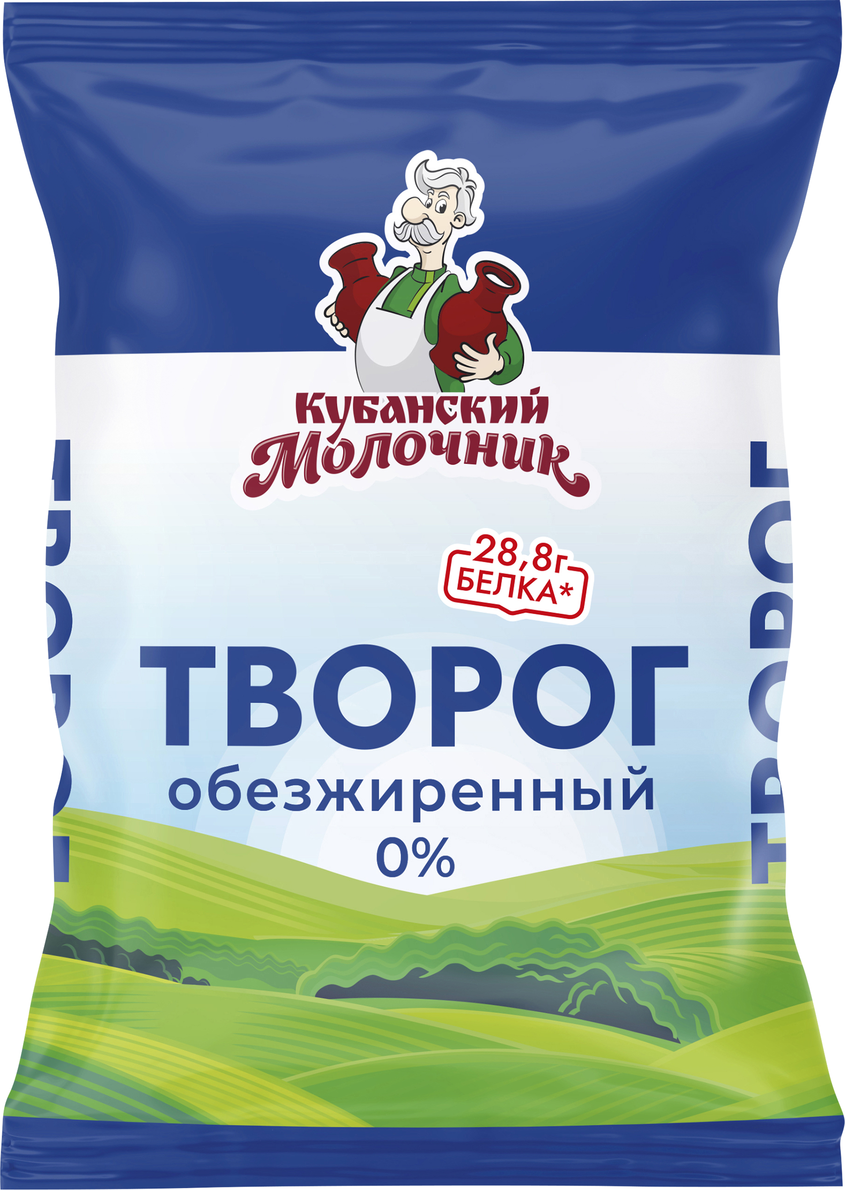 Изображение товара Нежирный творог КУБАНСКИЙ МОЛОЧНИК Уманский 180г - натуральный продукт для здорового питания