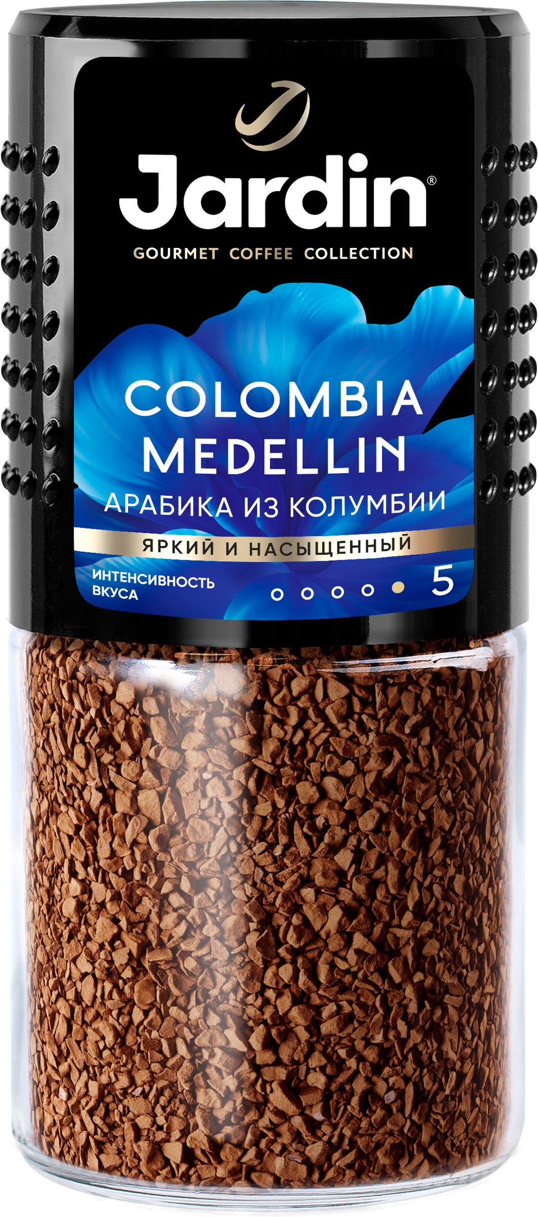 Изображение товара Кофе растворимый JARDIN Colombia Medellin натуральный сублимированный, 95г