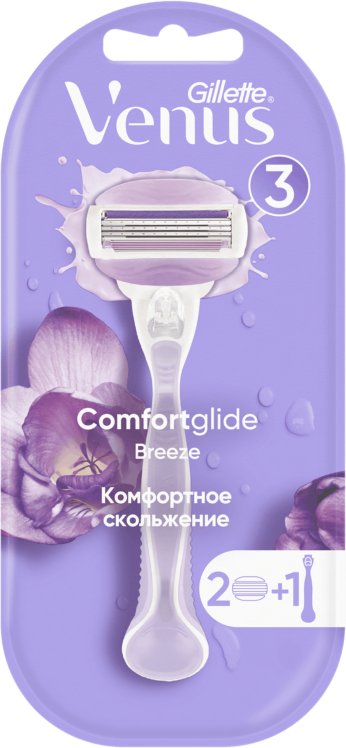 Изображение товара Бритва женская GILLETTE Venus ComfortGlide Breeze, с 2 сменными кассетами