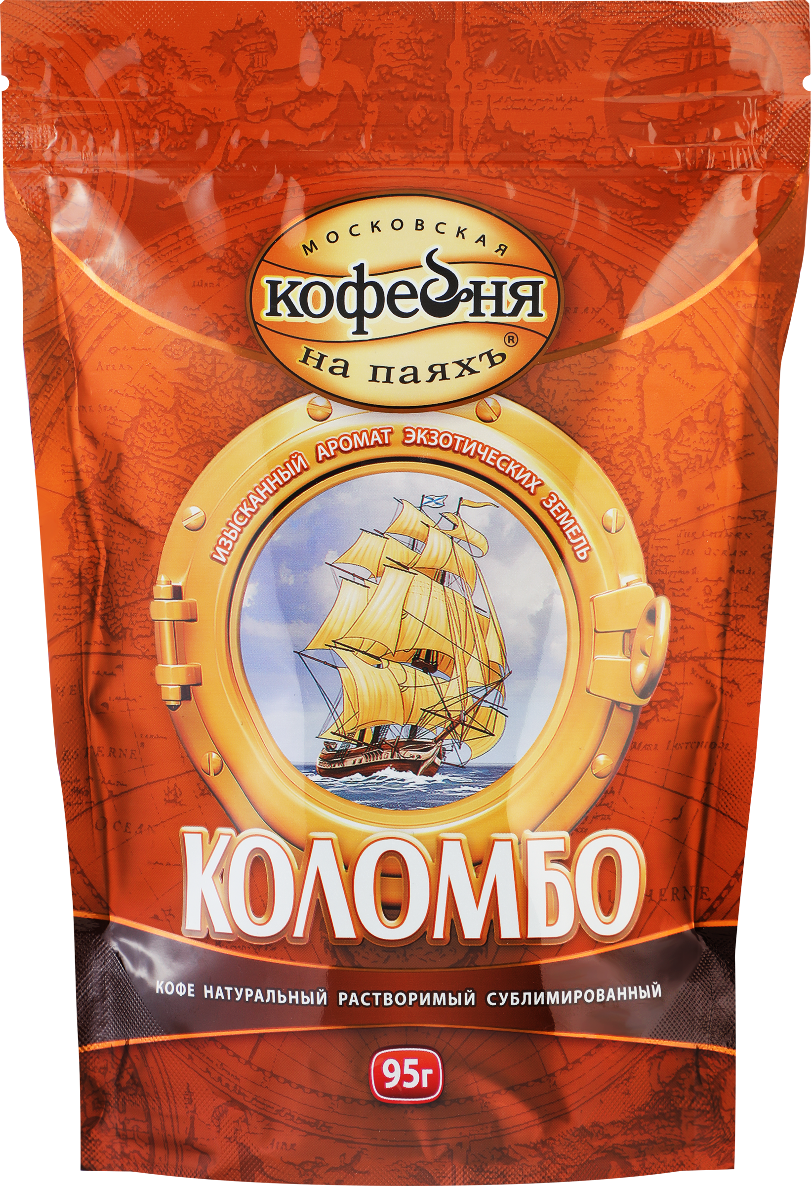 Изображение товара Растворимый кофе Коломбо от МСКОВСКАЯ КОФЕЙНЯ НА ПАЯХЪ 95 г