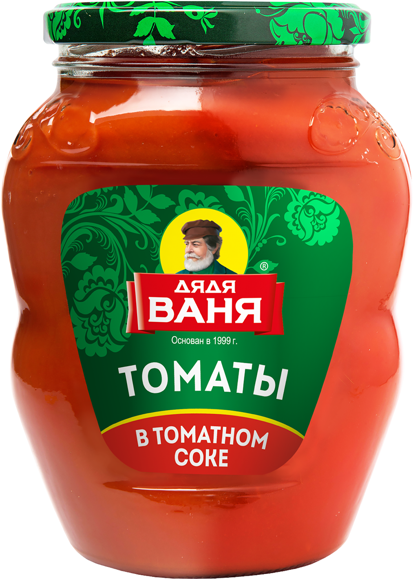 Изображение товара Томаты в томатном соке ДЯДЯ ВАНЯ 680г натуральный продукт