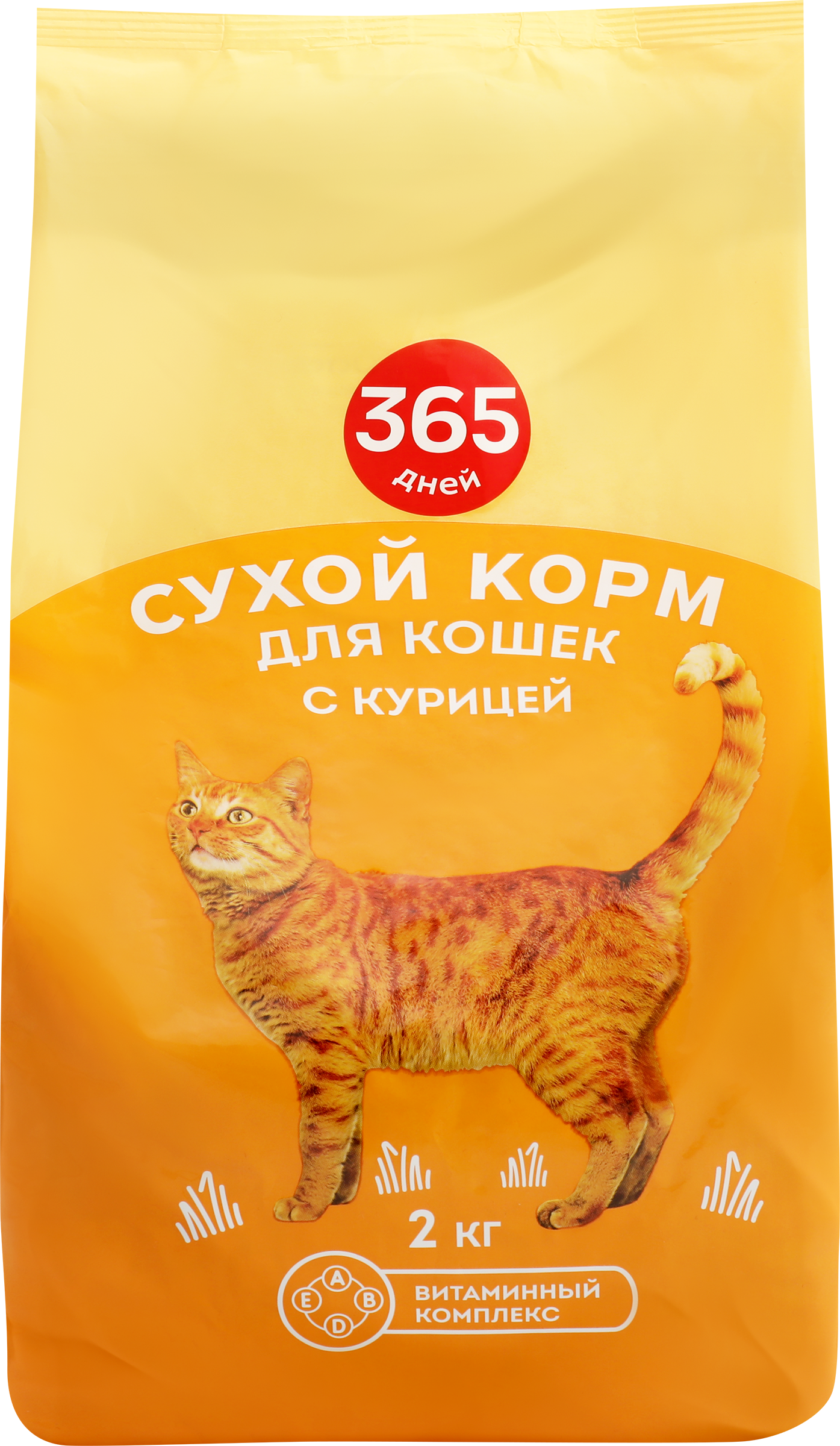 Изображение товара Корм сухой для кошек 365 ДНЕЙ с курицей, 2кг