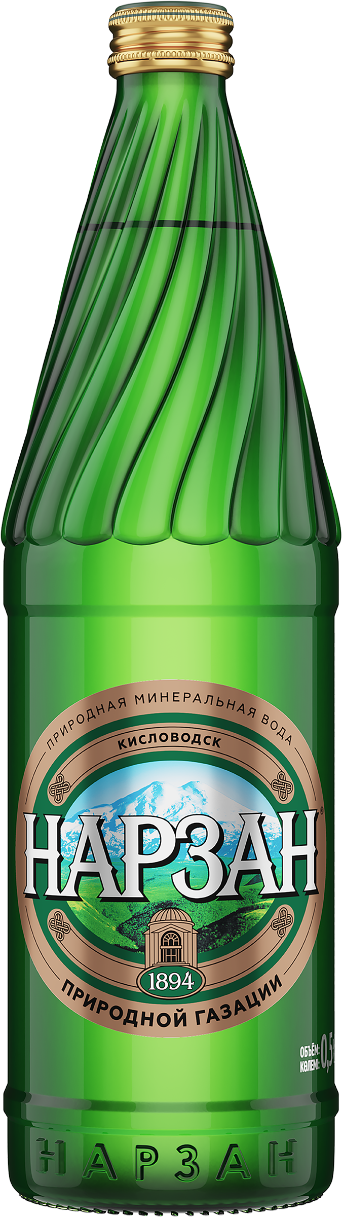 Изображение товара Вода минеральная НАРЗАН лечебно-столовая природной газации, 0.5л