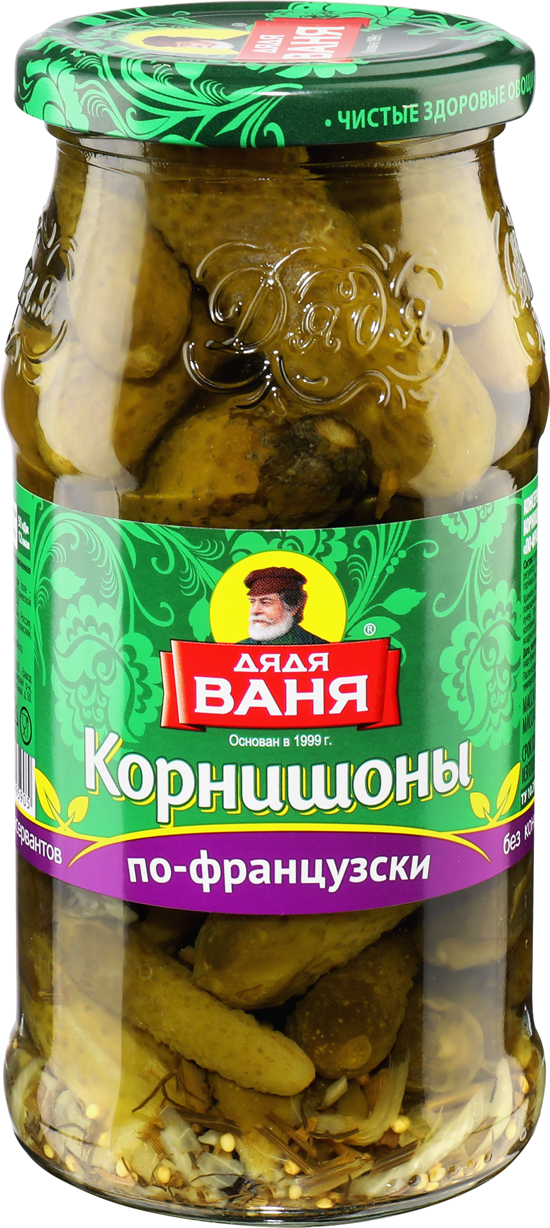 Изображение товара Корнишоны консервированные ДЯДЯ ВАНЯ По-французски 460г для салатов закусок и канапе