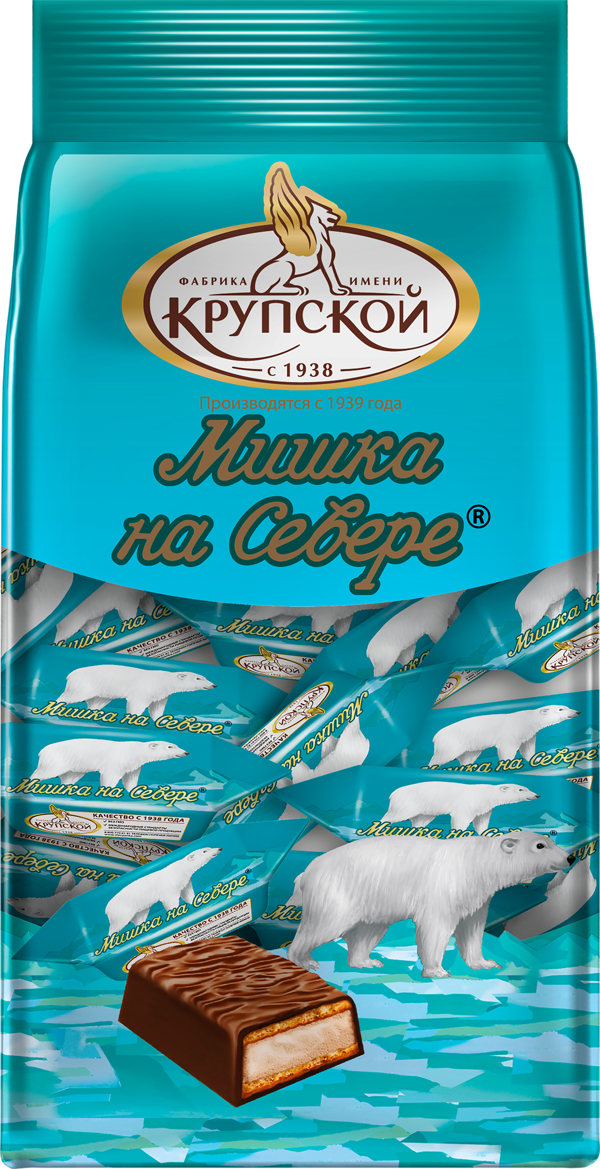 Изображение товара Конфеты Ф.КРУПСКОЙ Мишка на севере, 200г
