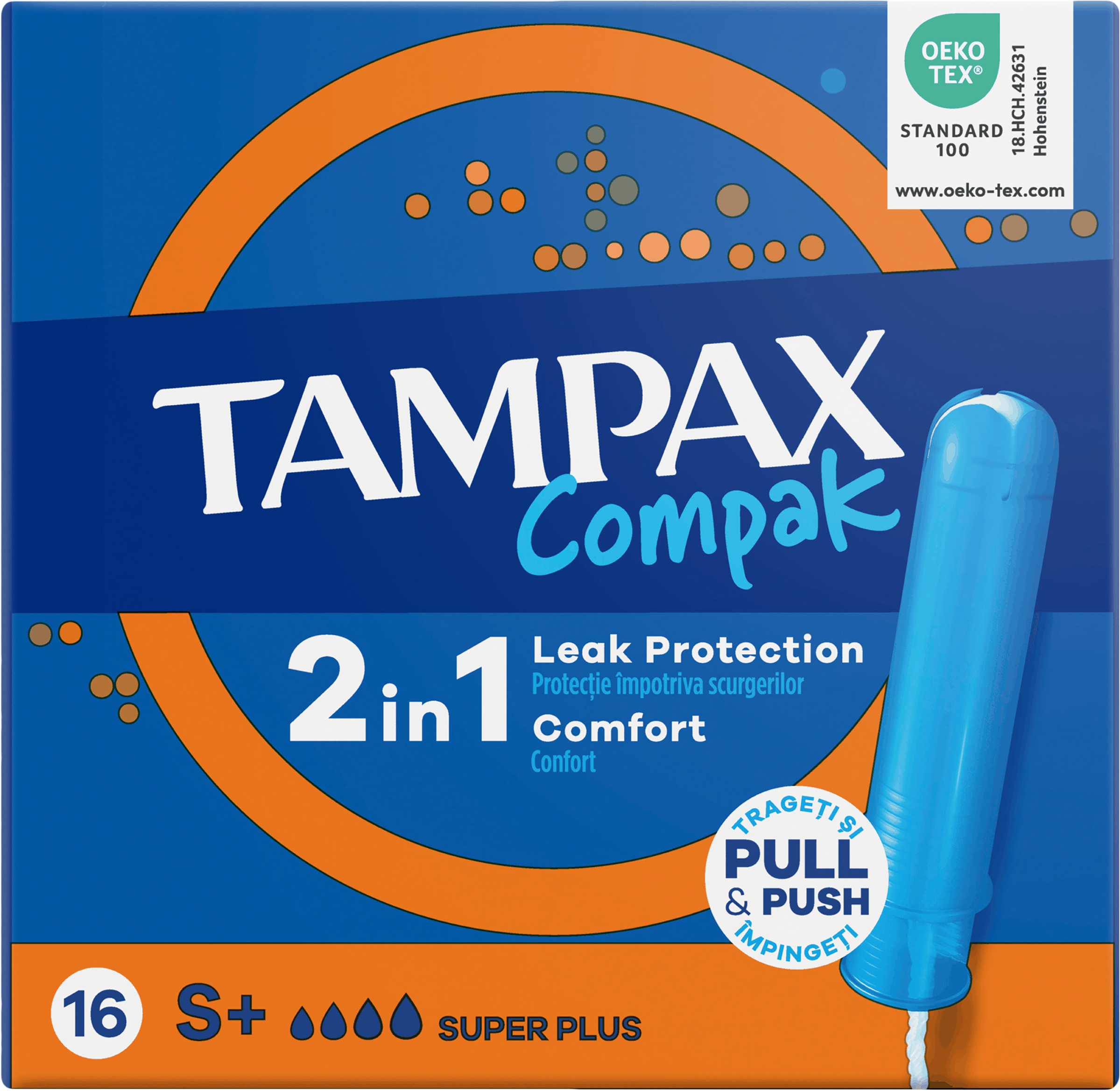 Изображение товара Тампоны TAMPAX Compak Super Plus с аппликатором 16шт - надежная защита и комфорт