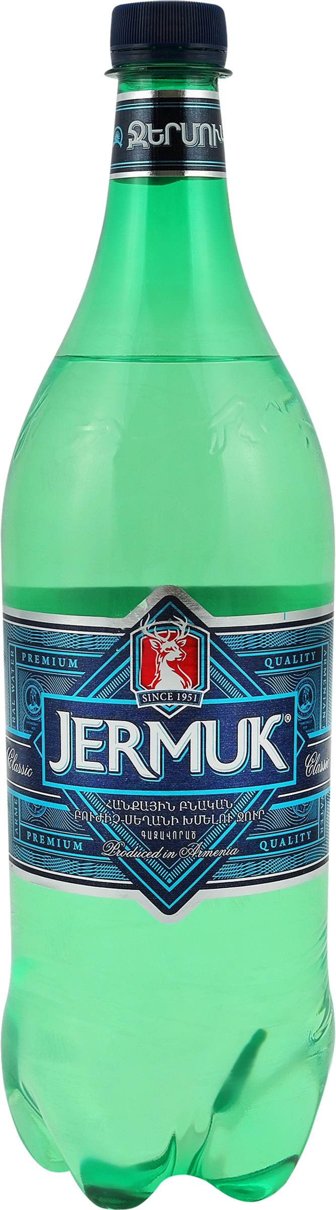 Изображение товара Вода минеральная ДЖЕРМУК природная лечебно-столовая газированная, 1л