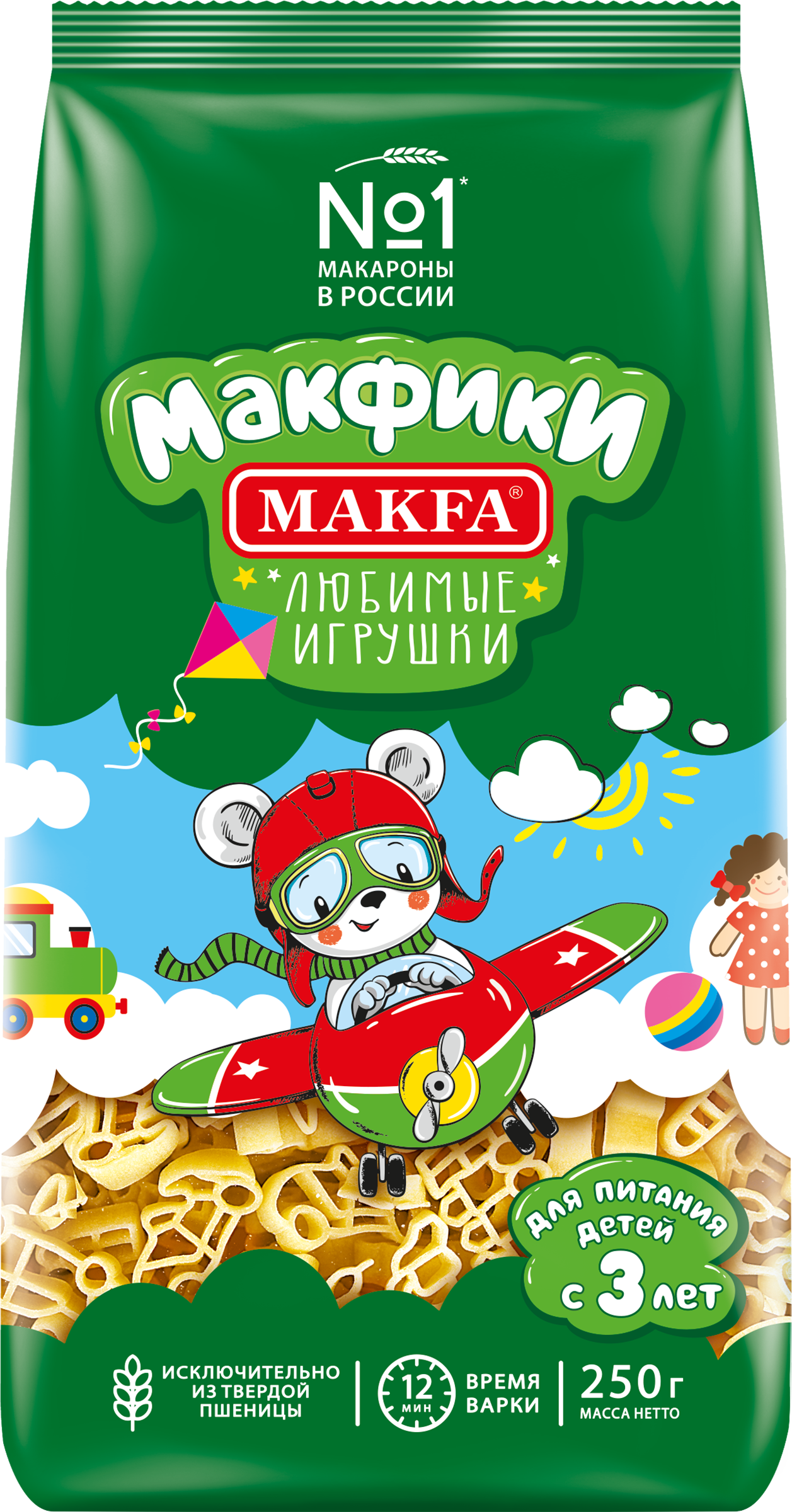 Изображение товара Макароны MAKFA Макфики группа А высший сорт, 250г
